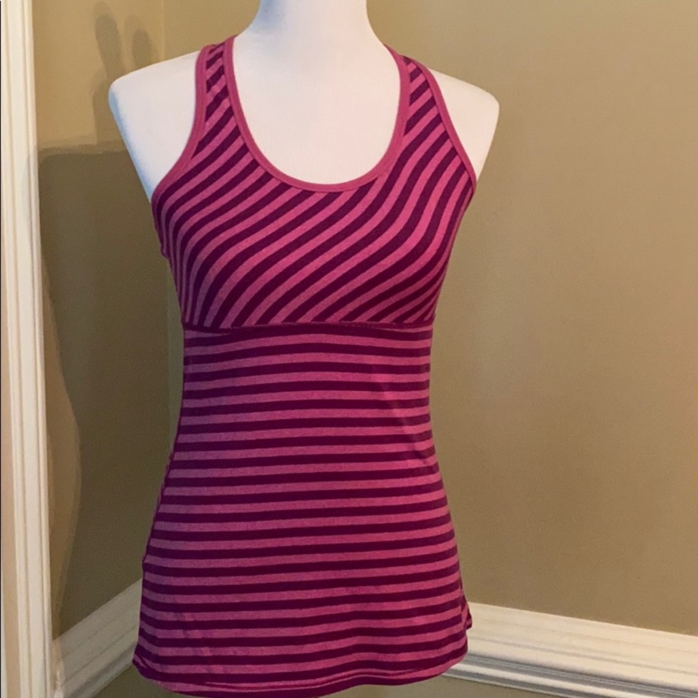 Lucy Striped Workout Tank - Picture 1 of 5